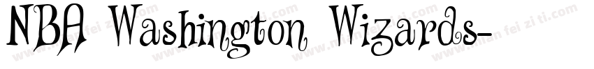 NBA Washington Wizards字体转换
